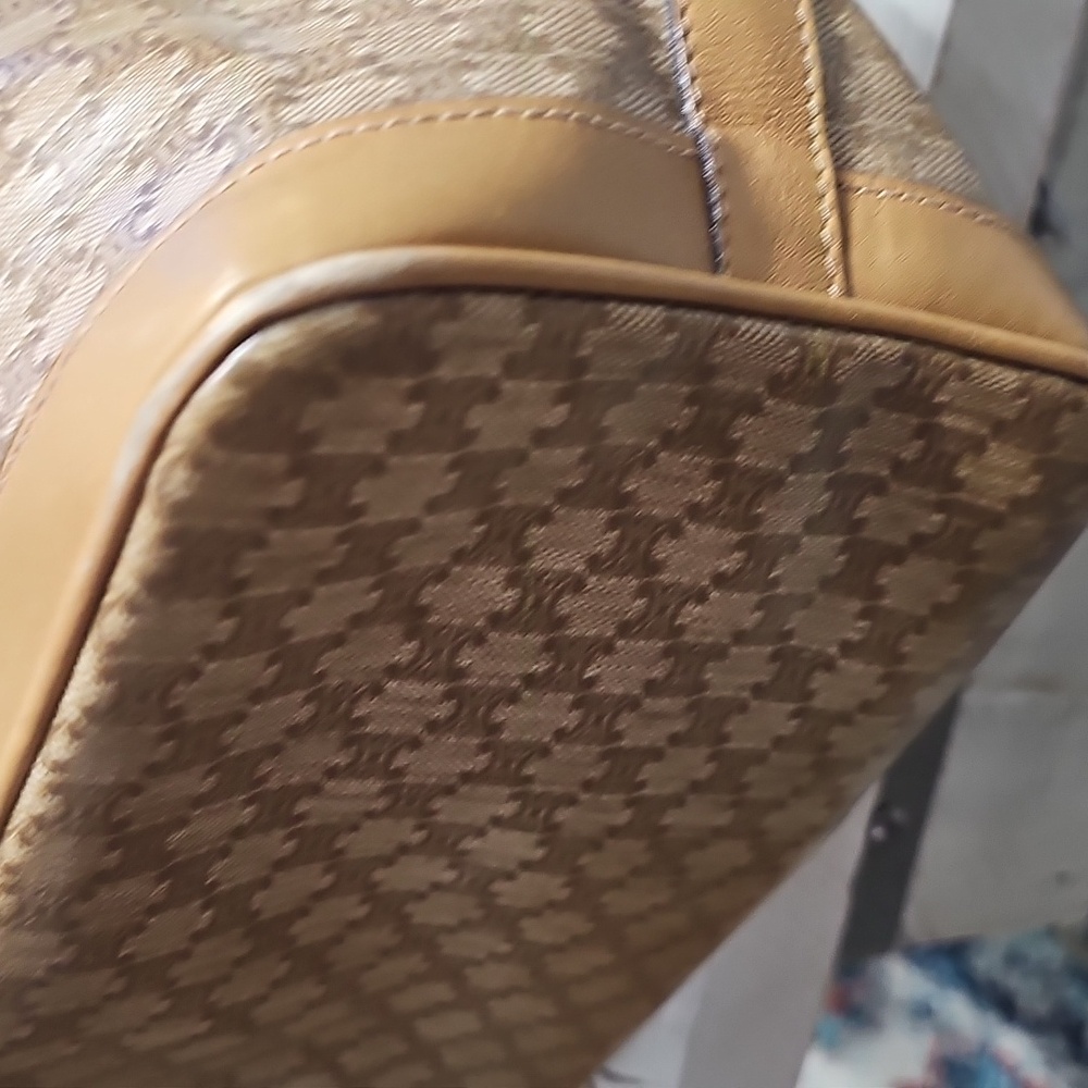 Celine Monogram Macadam Drawstring Bucket Hobo Ba… - image 6